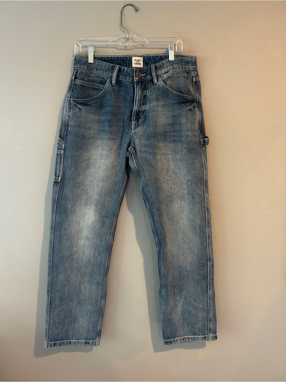 Light Blue Straight Carpenter Jeans - Huckberry Flint and Tinder